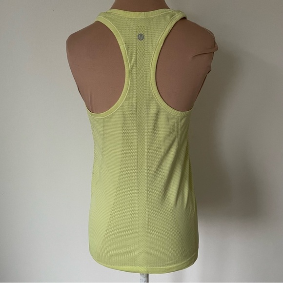 Lululemon Faded Zap Wild Lime Yellow Swiftly Tech Racerback Tank Seamless Top 6 - Picture 3 of 6